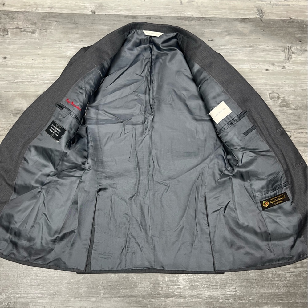 Samuelson Solid Grey Loro Piana Blazer 37r - image 6